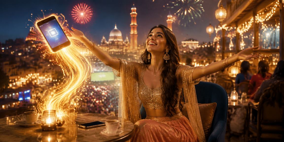 Diwali festival promotions at Lucknow's traditional market